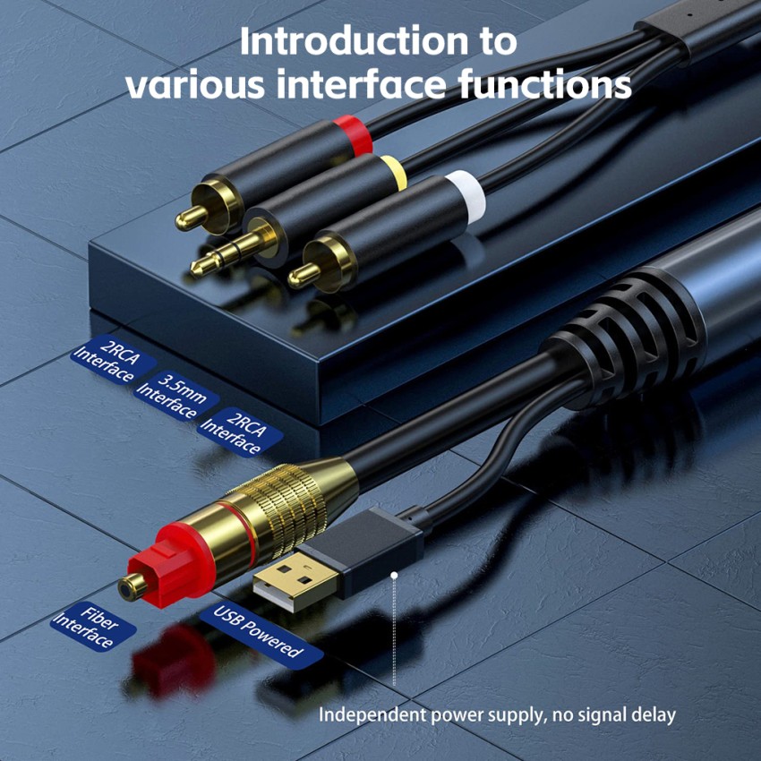Digital Audio Fiber Optical Audio Cable PC TV DVD Stere=y=