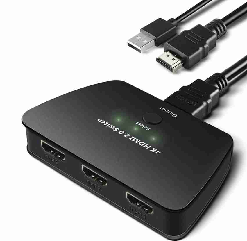 microware TV-out Cable HDMI Splitter 1in2 Out 4K HDMI Splitter for