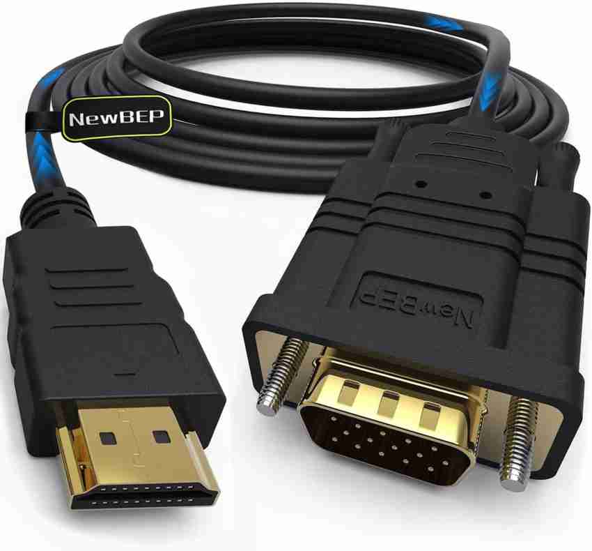 Prettyui 1.8 M HDMI Cable To VGA Adapter Digital 1080P HD With Audio  Converter Adapter HDMI VGA Connector Cable,1PC 