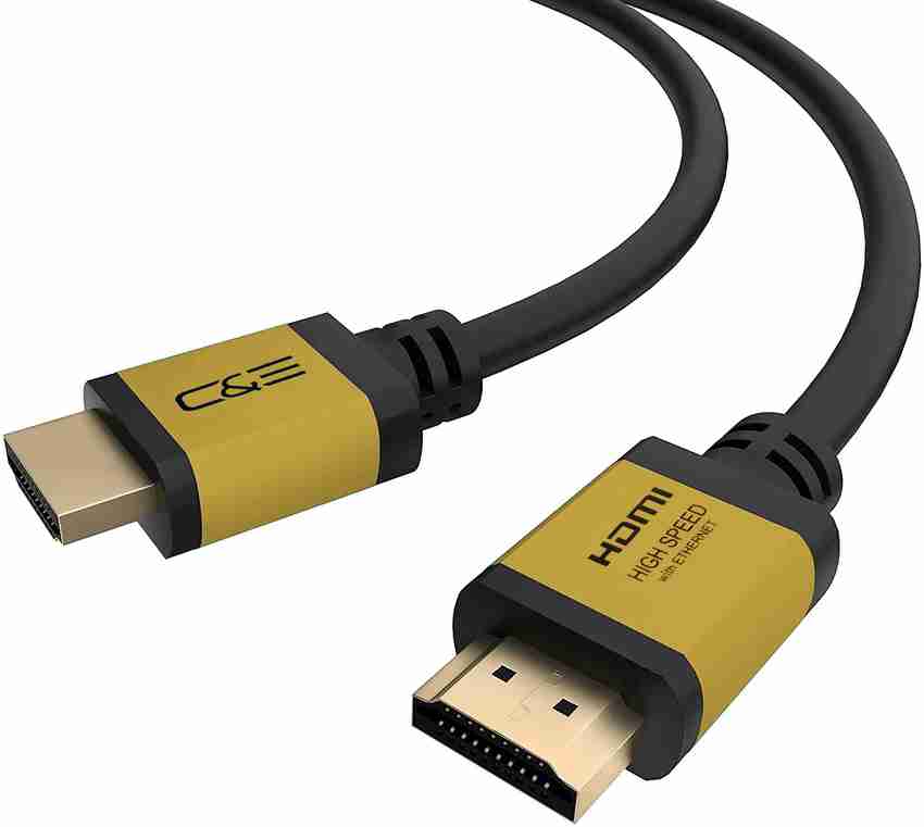 C E TV out Cable Ultra HDMI 6 Ft Gold 4K HDMI Cable High Speed
