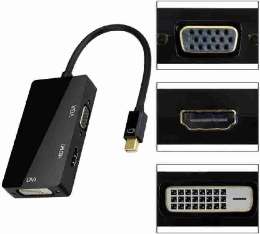 Mini Dp Display Port To HDMI/DVI/VGA at Rs 399/piece, डीवीआई एडाप्टर in  New Delhi