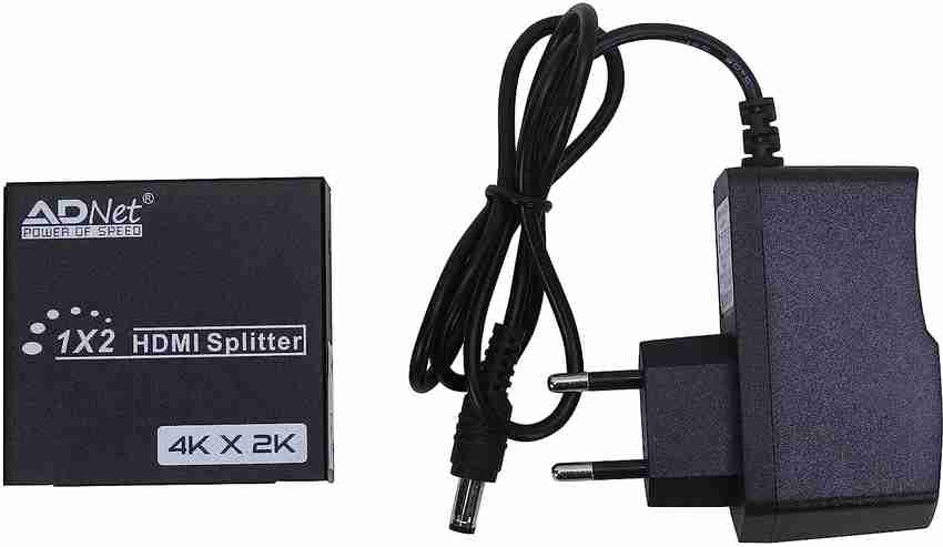AD NET POWER OF SPEED TV out Cable 1x2 HDMI Splitter HDMI