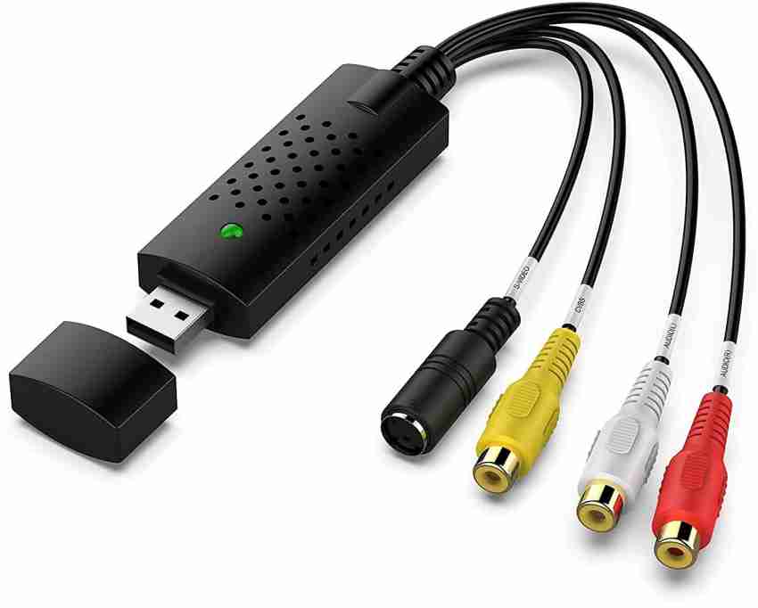EasyCap USB Video Capture Adapter with Audio - Black
