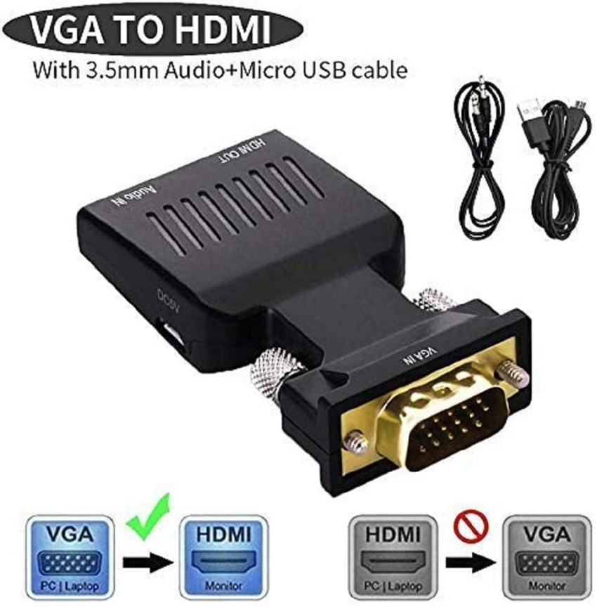 Vivanco adaptateur HDMI - VGA, 0.1 m 