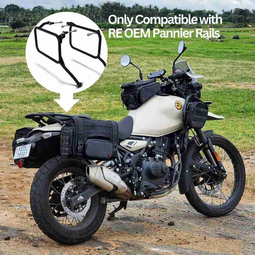 RiderZone RiderZone Pangong Motorcycle Saddlebags for Himalayan 450 with OEM Saddle Stays Saddle Bag Black Nylon Motorbike Saddlebag Price in India Buy RiderZone RiderZone Pangong Motorcycle Saddlebag...