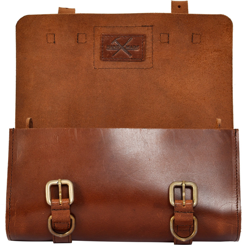 Golden Riders Motorcycle Rectangular Leather Tool Kit Bag Luggage