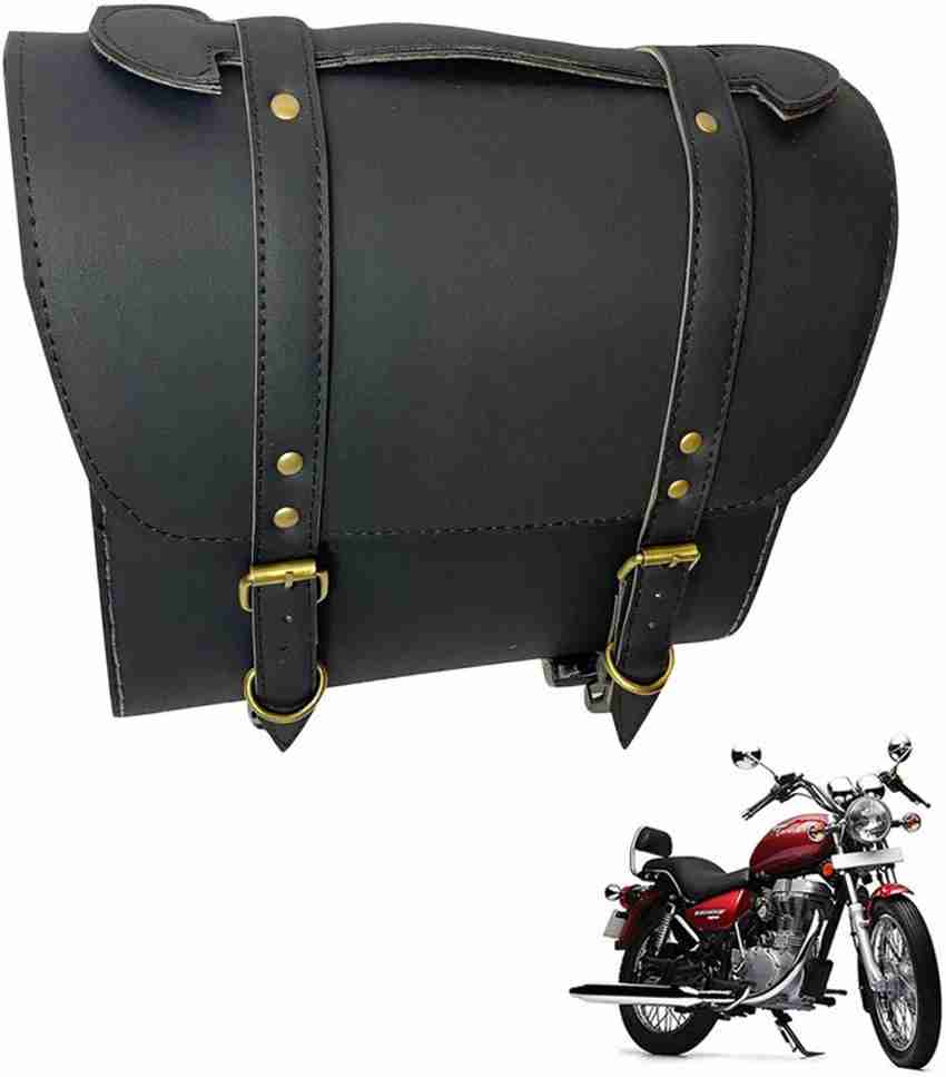 Dhe Best Bike Saddle Bag Golden Buckle for Royal Enfield Thunderbird 350 Type 2 Saddle Bag Black Leather Motorbike Saddlebag Price in India Buy Dhe Best Bike Saddle Bag Golden Buckle