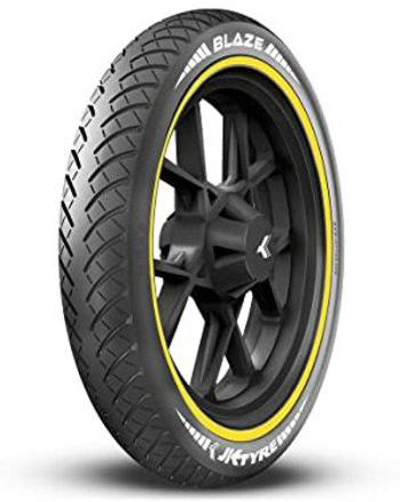 JK TYRE 80 100 18 BLAZE RYDR BR11 TUBELESS BIKE REAR TYRE Rear Two