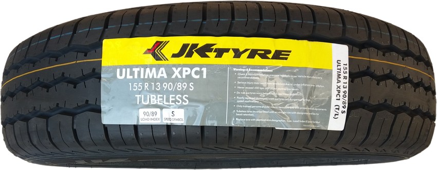 JK TYRE 155 R 13 ULTIMA XPC 1 TUBELESS 4 Wheeler Tyre Price in