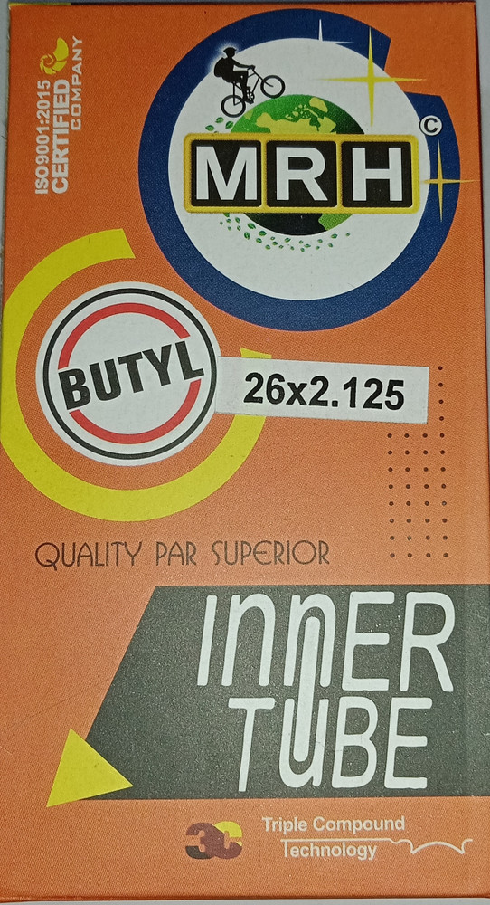 MRH 26x2.125 Butyl For 26x1.75 26x1.90 26x1.95 26x2.0 26x2.10