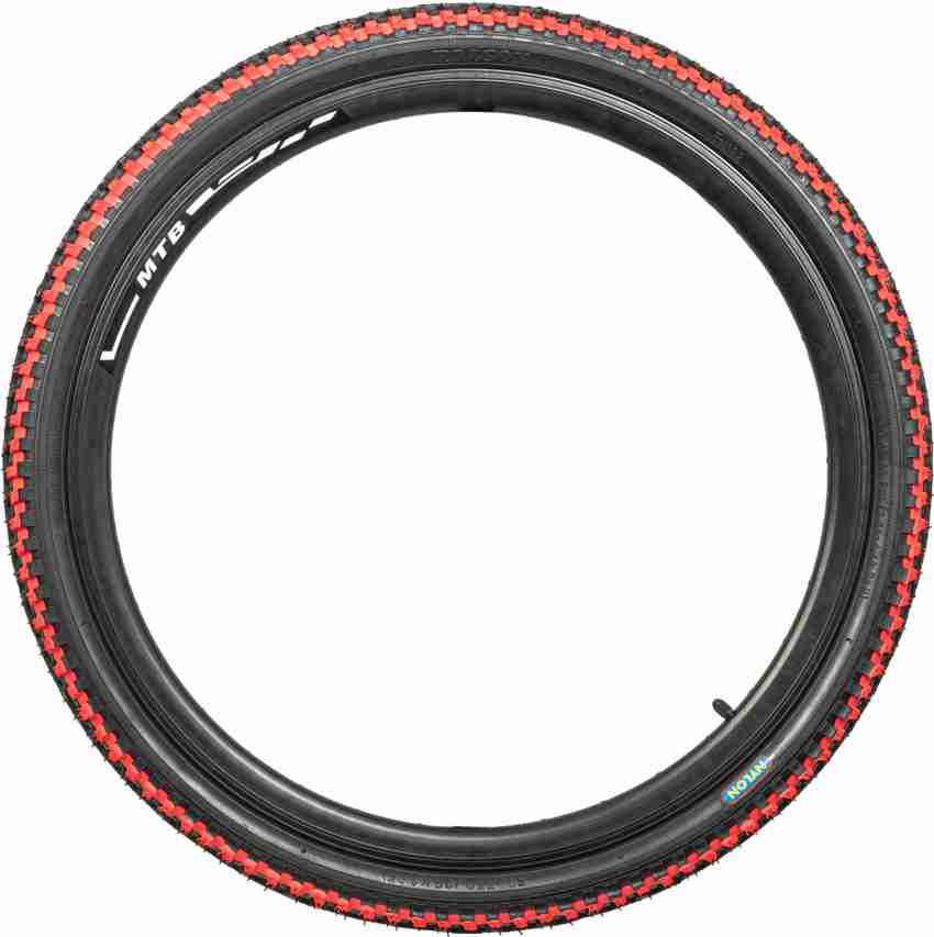 Red bicycle sales tires 700c