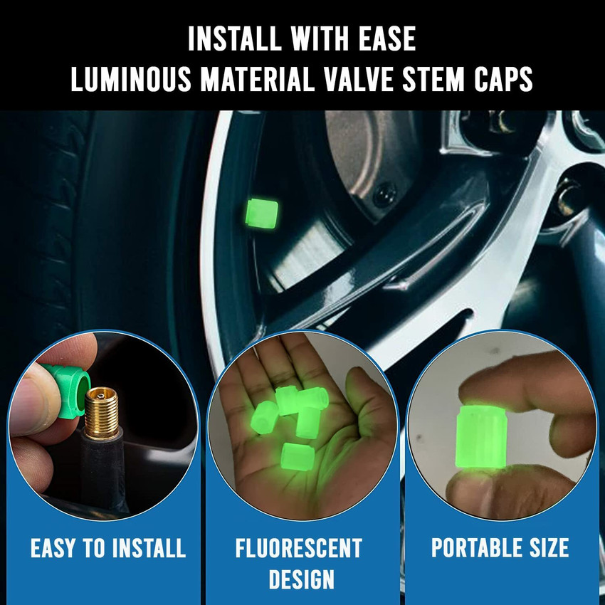 Car tire valve outlet caps