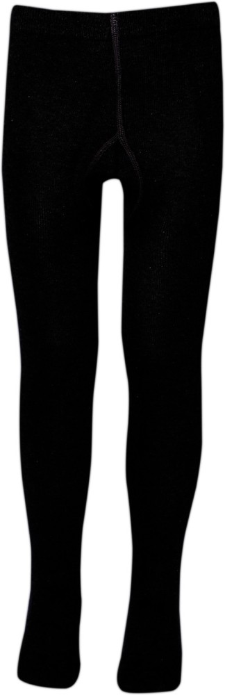 Supersox Solid Girls Black Tights