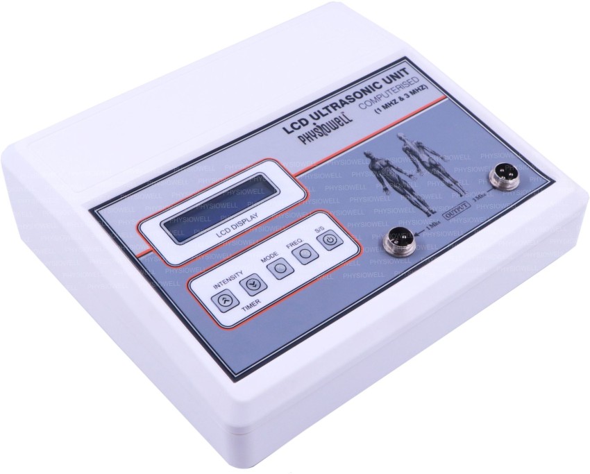 MEDGEARS Physiotherapy Equipment LCD Ultrasonic Unit Comuterised 1 Mhz &  3Mhz Ultrasound Machine Ultrasound Physiotherapy Machine