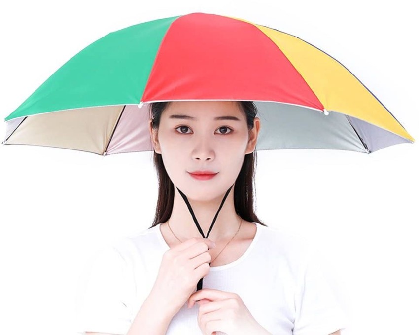 Funny Umbrella Hat Adult and Kids Folding Cap for Beach Fishing