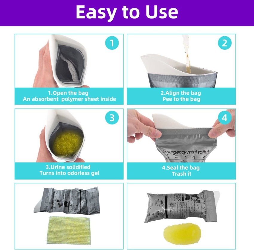 Disposable Urine Bags for Anywhere Use 10pcs