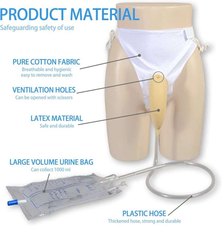 Portable Wearable Urine Bag, Elder Pee Bag Urinary Incontinence