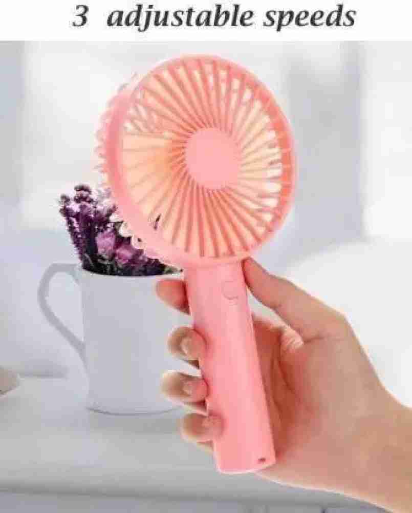 Small pink shop fan