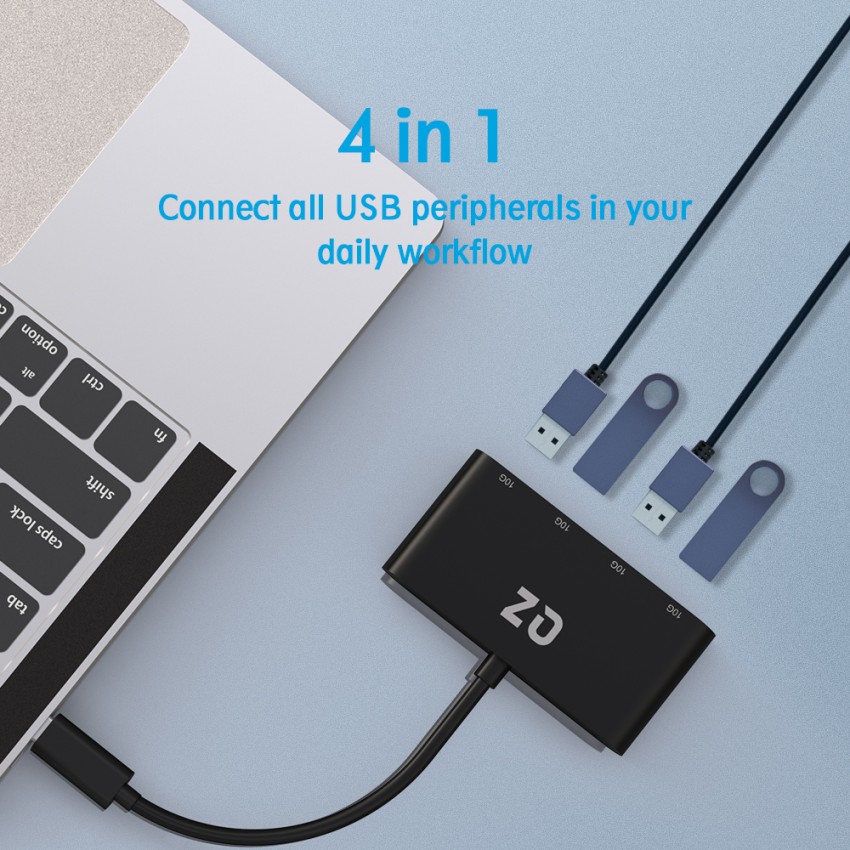 Buy QZ USB 3.1 Type C Hub, USB C Hub, QZ-HB12