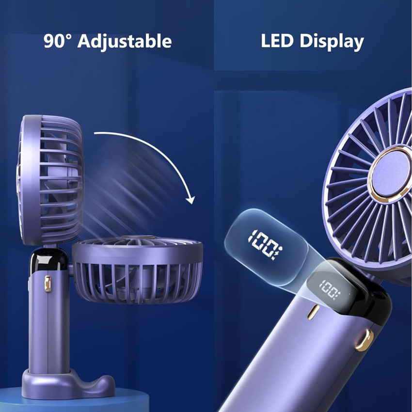 Sasimo Mini Handheld Fan, Portable Fan USB Rechargeable, Small Pocket Fan  Cooling Mini Portable Hand Fan 3 Speed mode Build-in Battery  Rechargeable-Fan USB Fan Price in India - Buy Sasimo Mini Handheld