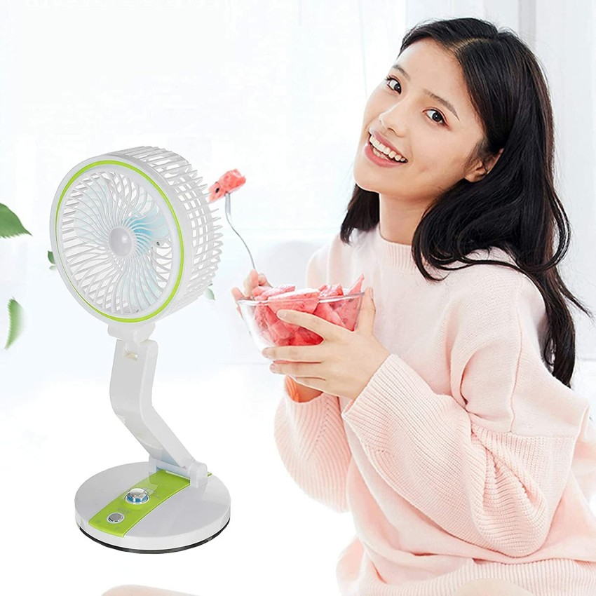 KANHAYA Rechargeable Table Fan You Can Also use Directly Fan Power