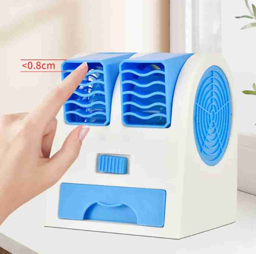 Battery operated cooler fan top