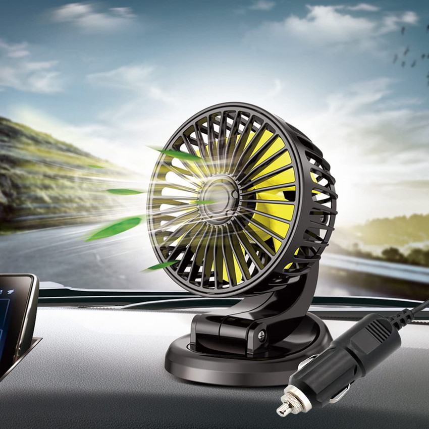 Fan that plugs store into cigarette lighter