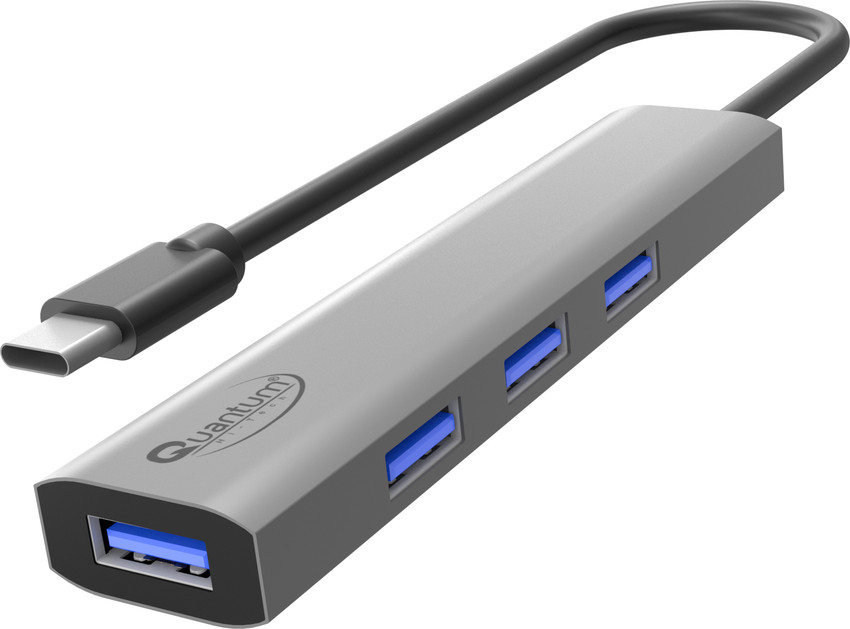 QUANTUM QHM6966 Type C to 4 Hi Speed USB A 3.1 Ports for Apple