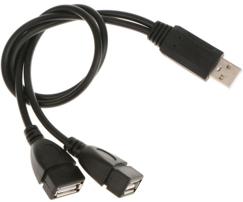 USB Splitter Cable, USB 2.0 Y Splitter Cord, USB A Male to Dual USB A  Female Adapter Cable USB Y Cable Extension Cord