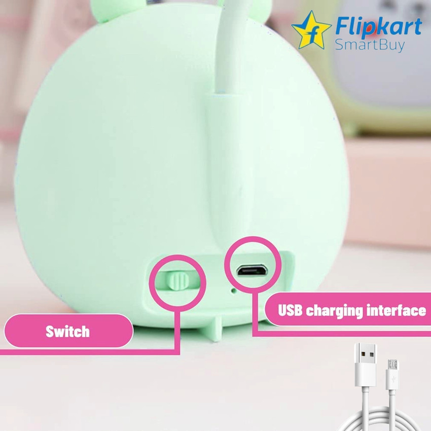 Flipkart SmartBuy Cute Cartoon teddy Bear Desk Lamp Rechargeable LED kids table lamp Night Lamp Study Lamp for Kids Children Eye Protection Desk Light Lamp For Students Led Light Price in