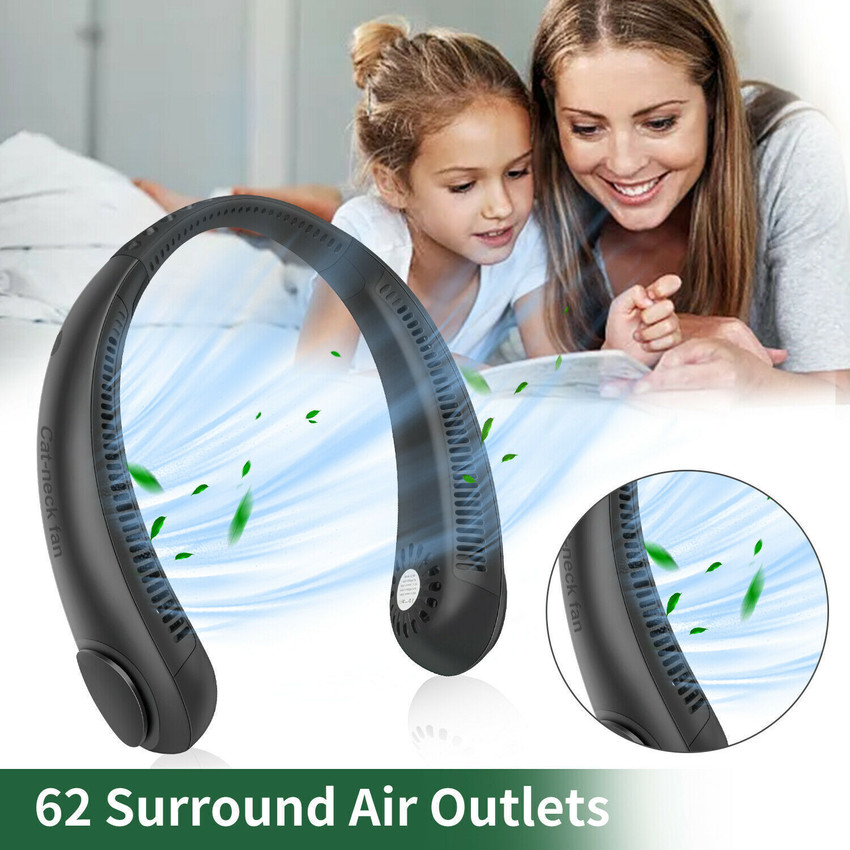 TECHGEAR Portable Hanging Neck Fan Mini Cooling Air Cooler USB