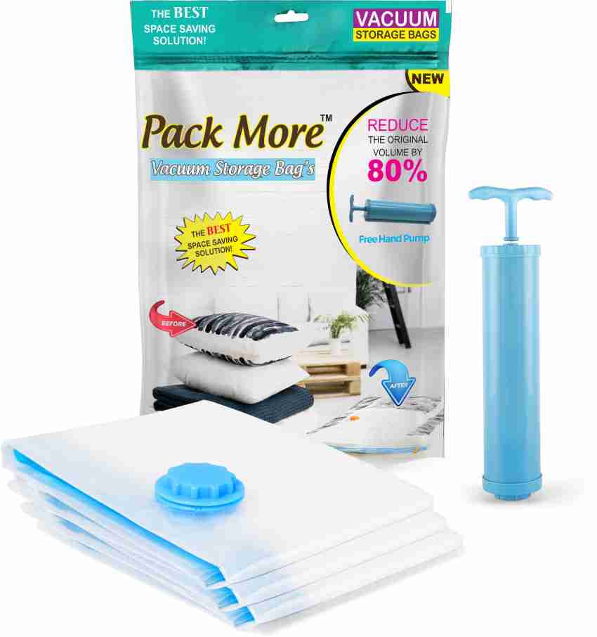 Pack More ( 3.Pcs Small ).Vacuum Storage Space Saver Bags Travel