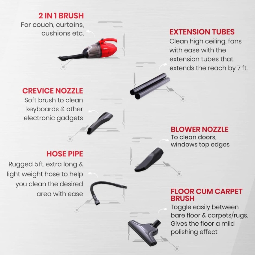 eureka forbes sure active clean hand held vacuum cleaner