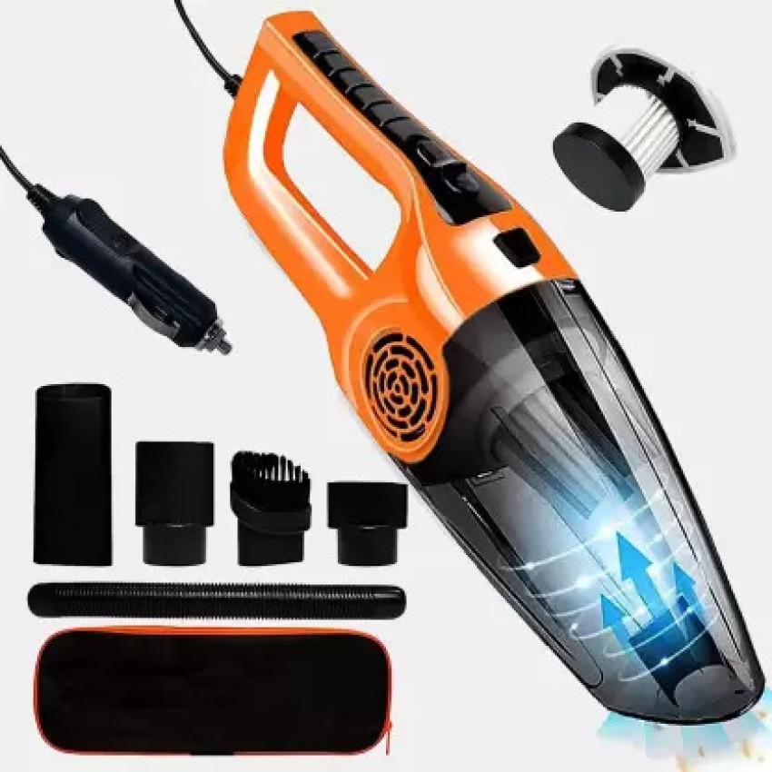 BY-POWER Car Vacuum Cleaner, Portable High Power Mini Handheld Vacuum Cleaner for Wet and Dry Cleaning, 12V DC, 16 ft Cord with Bag, Aut