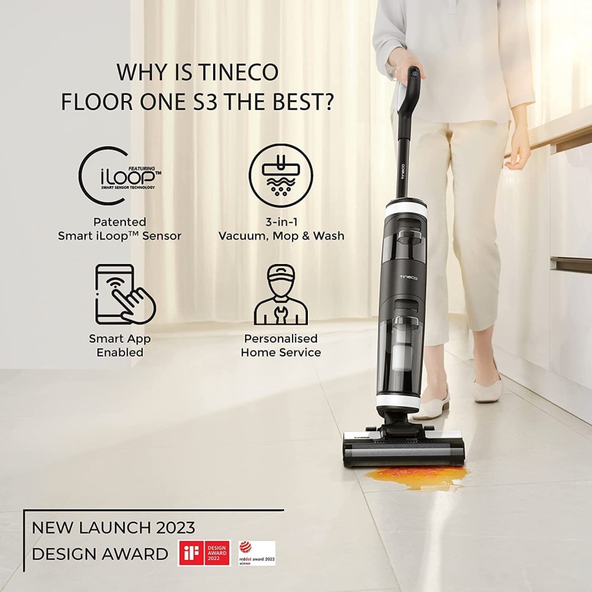 TINECO Floor One S3 Cordless Handheld Wet & Dry Vacuum Cleaner (WiFi  Connectivity) Price in India - Buy TINECO Floor One S3 Cordless Handheld  Wet & Dry Vacuum Cleaner (WiFi Connectivity) Online