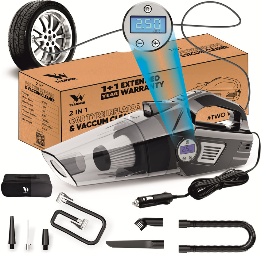 Vacuum cleaner hot sale and tyre inflator