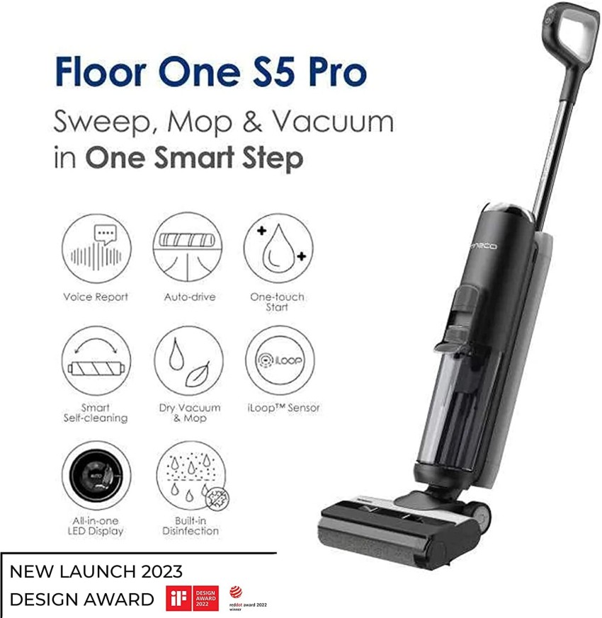 TINECO S5 Pro Smart Cordless Vacuum Cleaner, Wet & Dry Vacuum Cleaner (WiFi  Connectivity) Price in India - Buy TINECO S5 Pro Smart Cordless Vacuum  Cleaner, Wet & Dry Vacuum Cleaner (WiFi