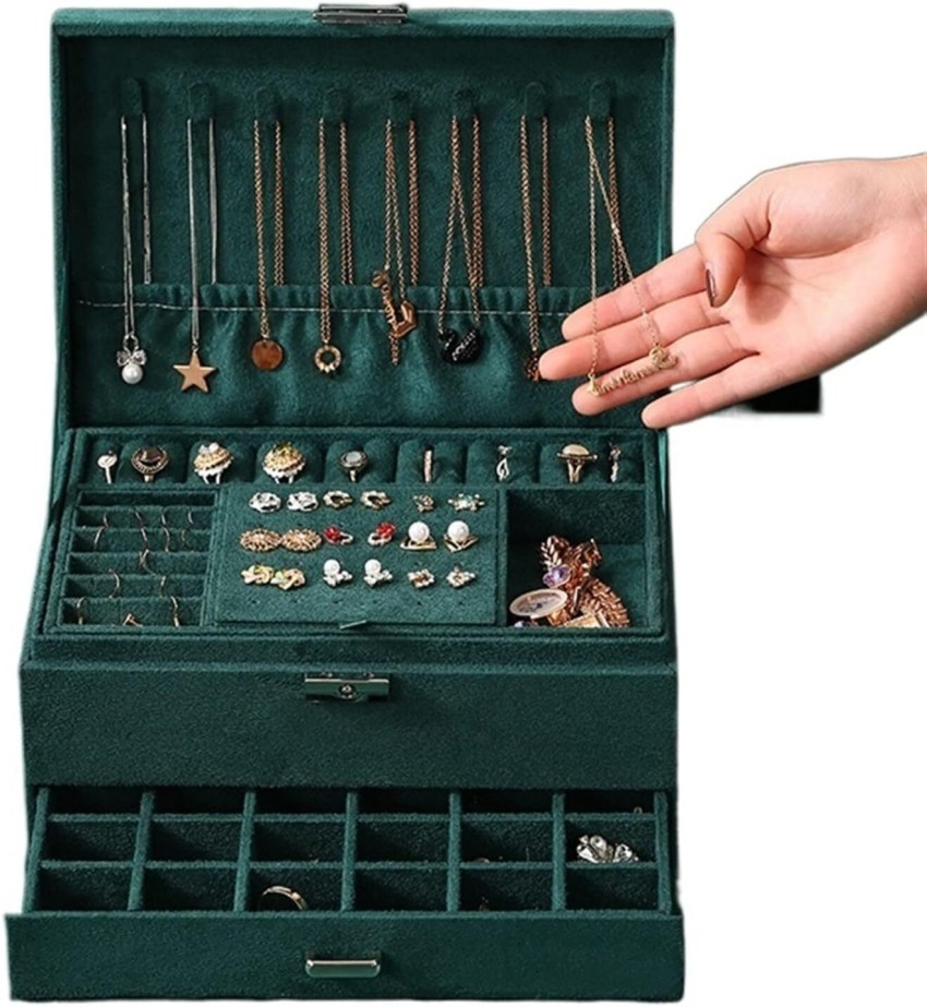 Earrings Necklace Storage Organizer  3 Layer Organizer Box Crafts - Storage  Box 3 - Aliexpress