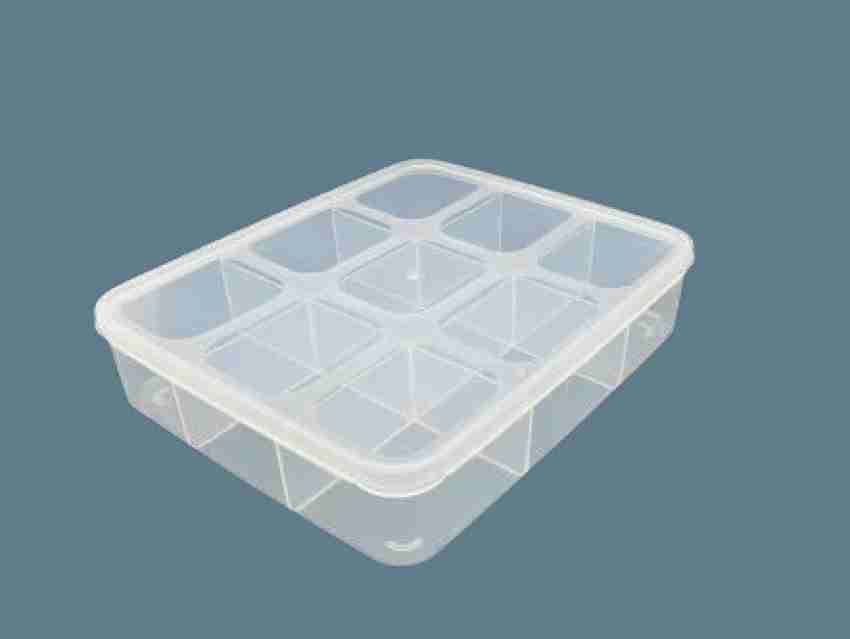 CSM Jewelry Box with partitions Transparent 9 Grids Rectangular