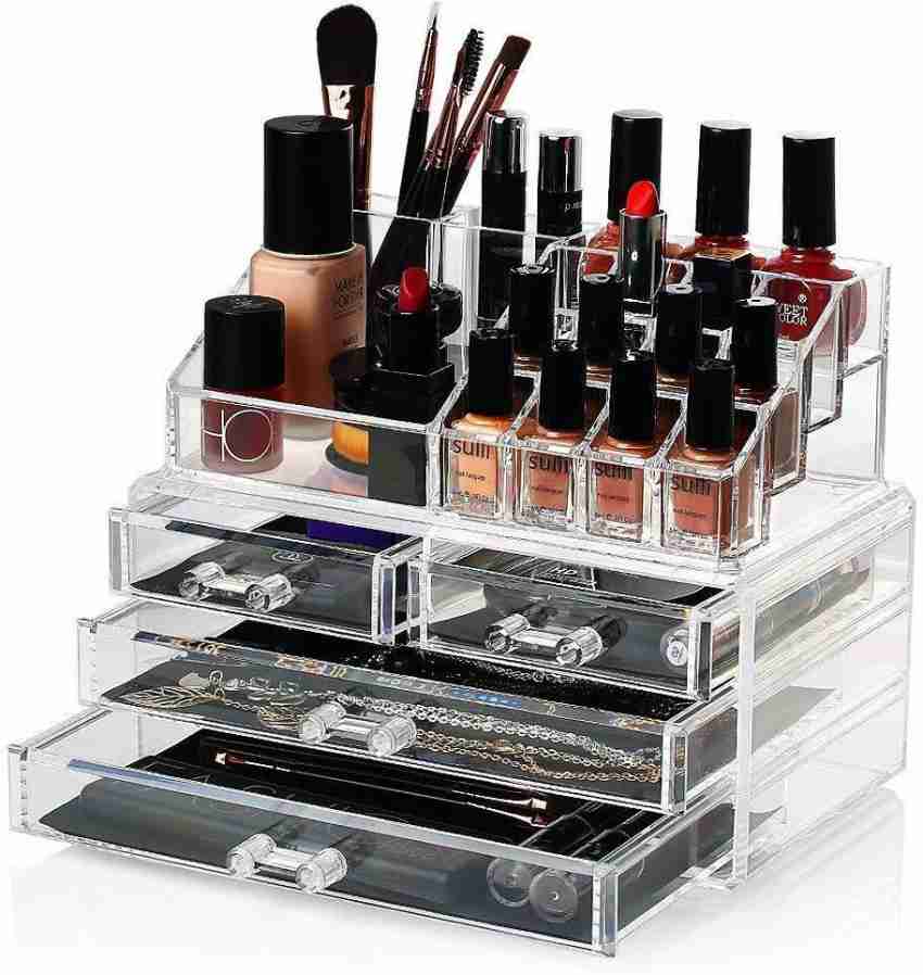 FLIPXEN Cosmetic Organizer Makeup Storage Box, Lipstick Holder Stand More  Tools COSMATIC BOX 4 DRAWER Vanity Box Price in India - Buy FLIPXEN Cosmetic  Organizer Makeup Storage Box, Lipstick Holder Stand More