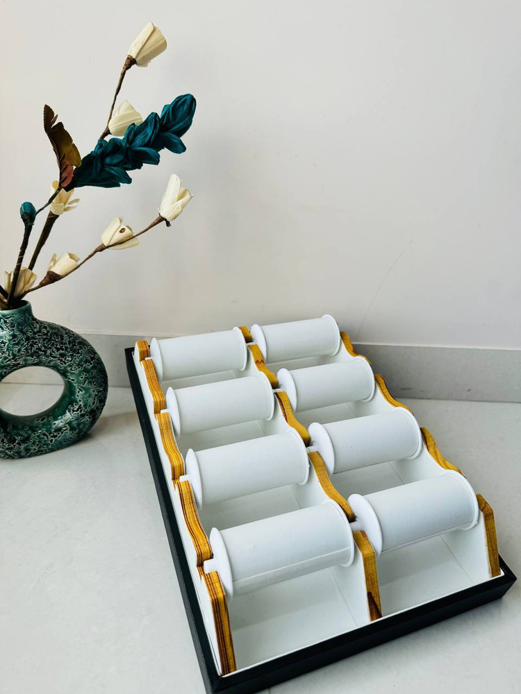 Triock Jewellery 8 Roll Bangle For Display Tray Table Top White Display Counter Vanity Box Price in India Buy Triock Jewellery 8 Roll Bangle For Display Tray Table Top White Display Counter Vanity