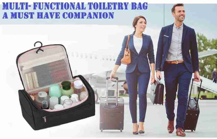 TOURTIER Cute Large Cosmetic Travel Makeup Bag for Women & Men