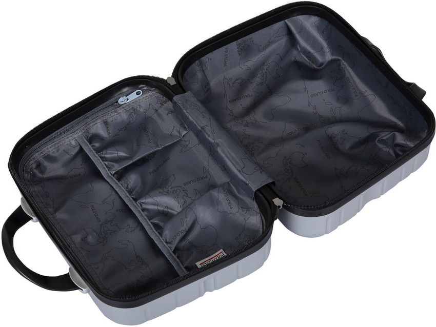 POLO CLASS Silver 2Pc Set Vanity Bag Multi Purpose Vanity Bag