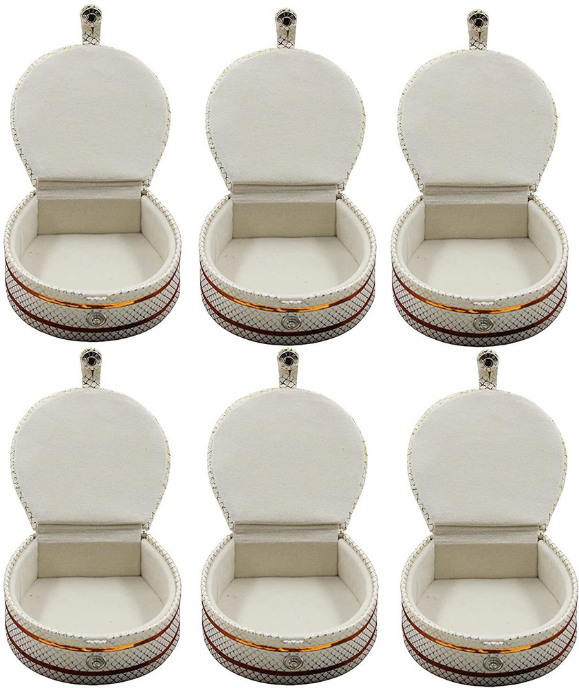 atorakushon Pu Leather Cosmetic Jewellery Accessories Small Round