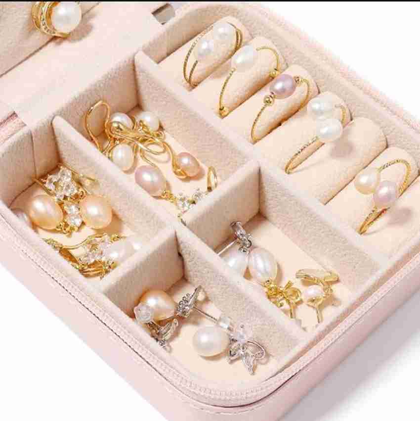 色:D：12区画ホワイト】Oirlv ジュエリーボックス 木製 12区画