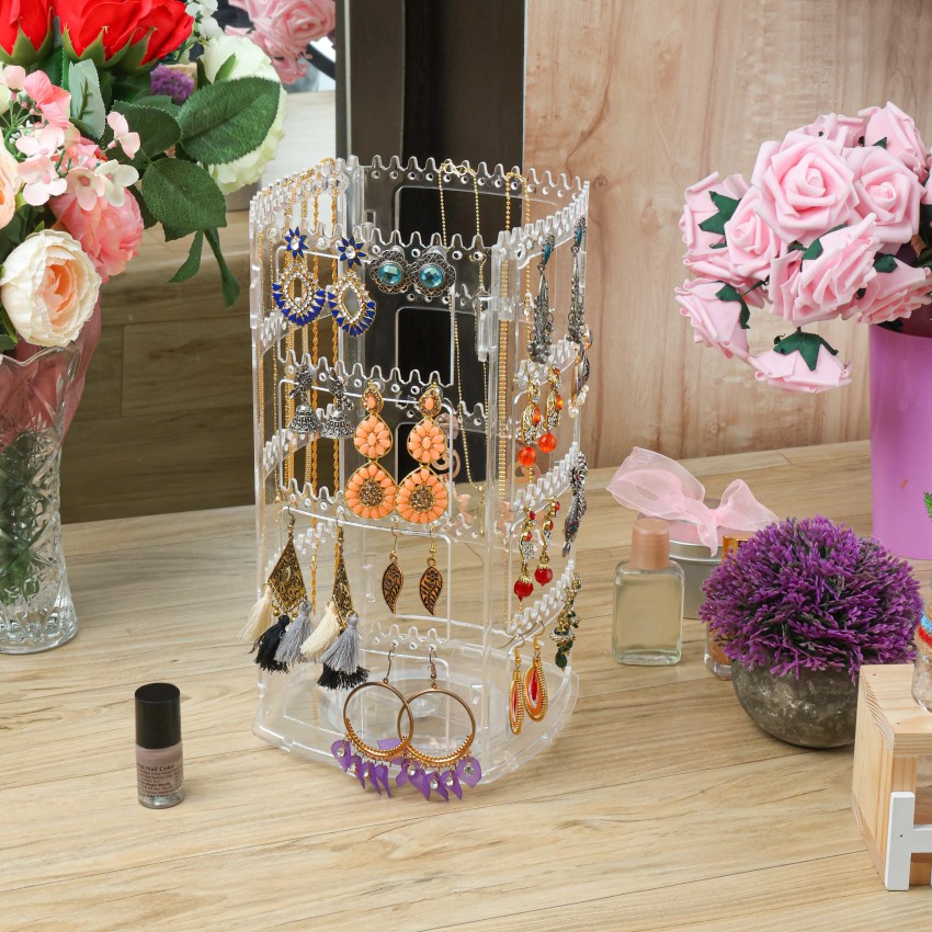 Rotating Jewelry Display Rack, Earring Storage Holder, Ear, 44% OFF