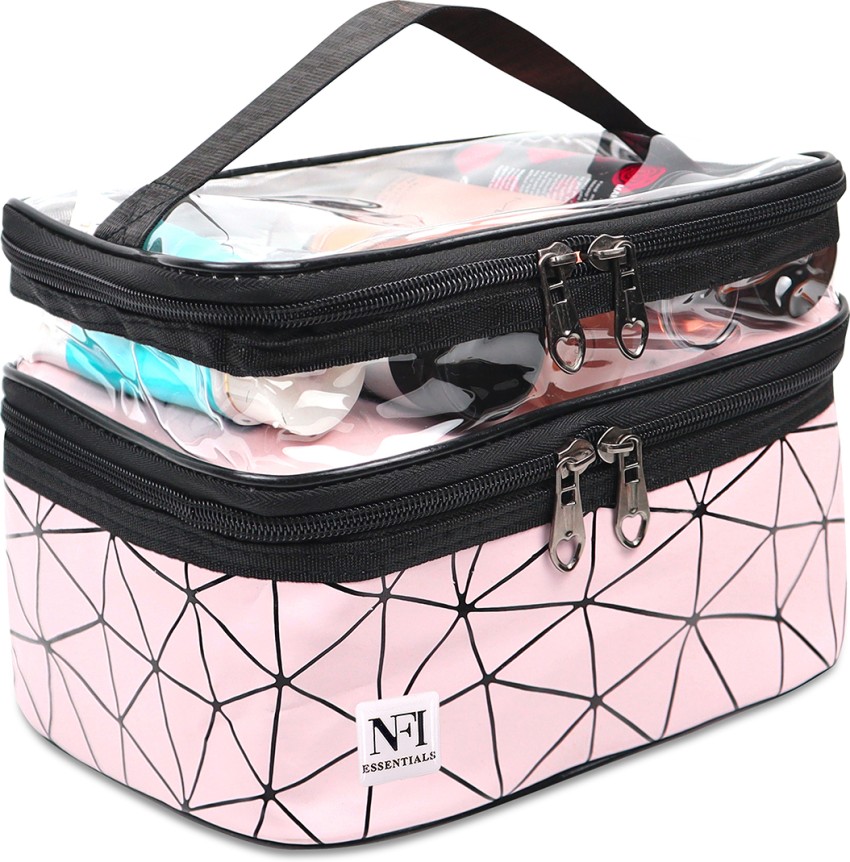 Lexxy Delight Travel Makeup Bag With Compartments - India