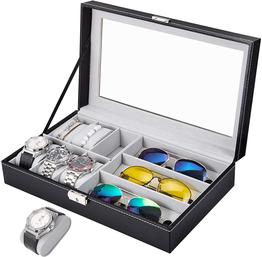 Watch and sunglass display case outlet