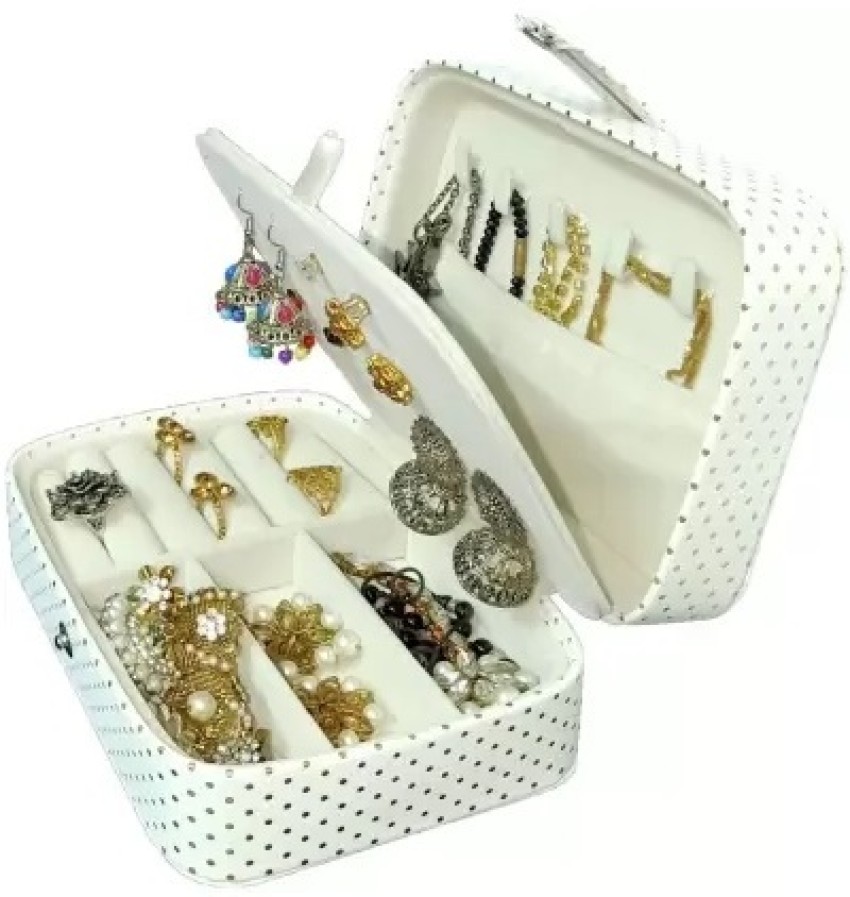 Buy VMITRA Jewelry Storage Box With Lid Rings Earrings Necklace Holder Case  Classified Jewelry Organizer for Women Girls 2 Layer Acrylic Jewelry  Storage Box Dustproof Earring Box Transparent Online at Best Prices