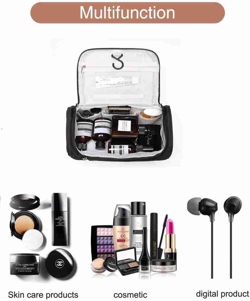 TOURTIER Cute Large Cosmetic Travel Makeup Bag for Women & Men